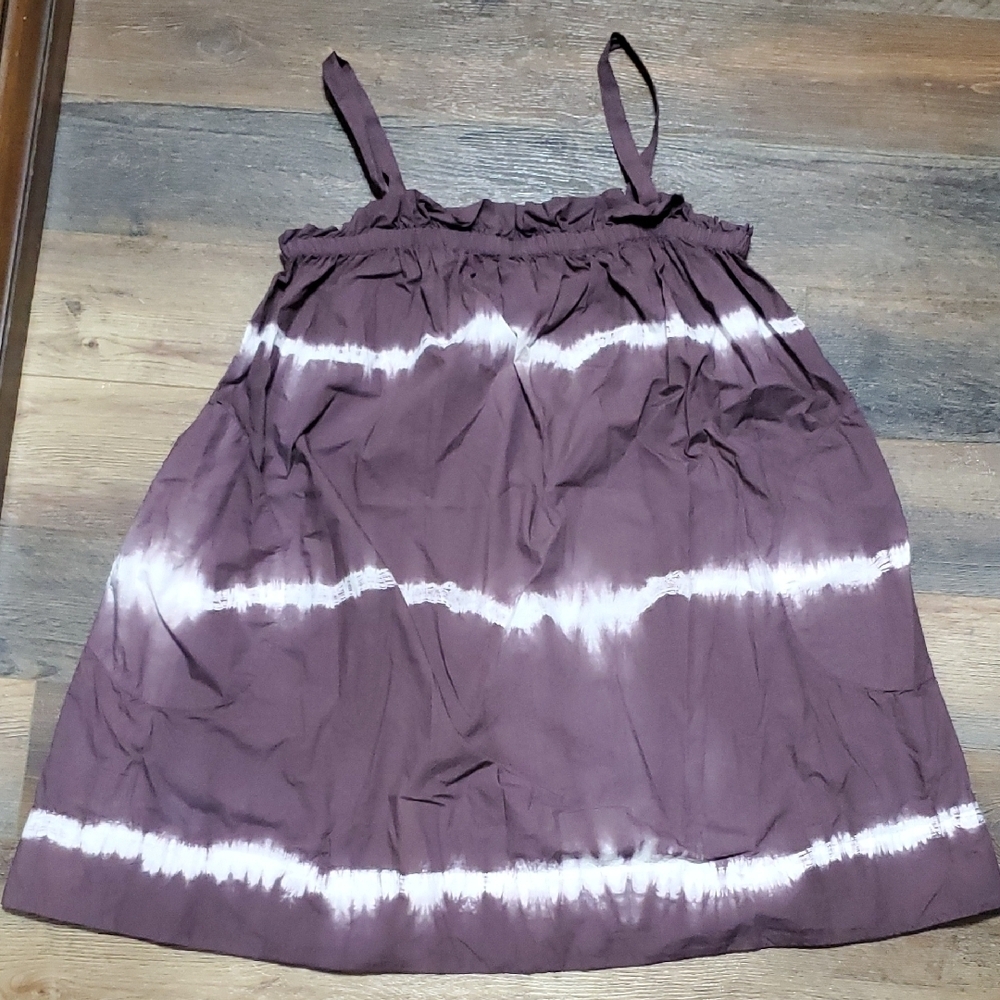 Anthro Othilia Lucette Women's Tie-Dye Swing Dress Mini Dress